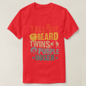 T-shirt Parfait Pour Les Enfants Mec Grand Guy Beard Twins (Design devant)