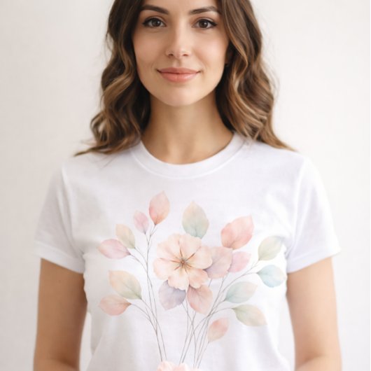 T-shirt Parfaits Florals Pastels