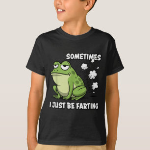 T-shirt Parfois je fais juste des pets drôles Grenouille v