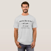T-shirt Parfois le cache-cache n'est pas un jeu - c'est le (Devant entier)