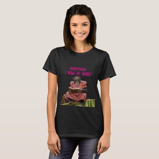 T-shirt parfois, mon singe me manque (Devant entier)
