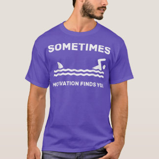 T-shirt Parfois Motivation trouve vous nager nager Fu