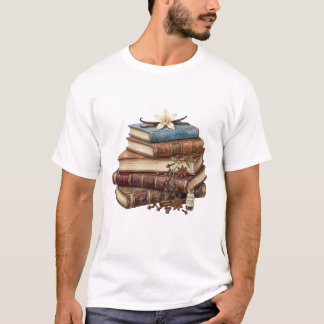 T-shirt Parfum de Livres et d'Épices Anciennes - Aquarelle
