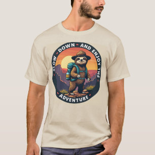 T-shirt Parfum vert ralentir et profiter de l'aventure