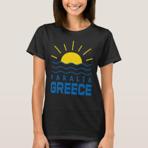 T-shirt Parga Grèce Soleil et Vagues de Mer Femmes