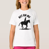 T-shirt Pari Sur Moi - Course À Cheval (Devant)