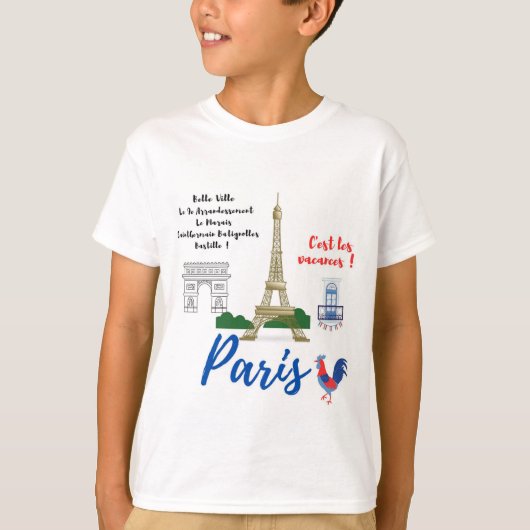 T-shirt Paris (Voorkant)