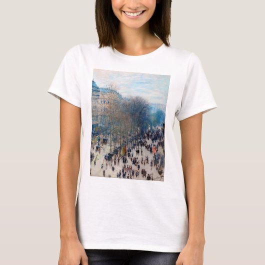 T-shirt Paris Boulevard, Claude Monet (Devant)