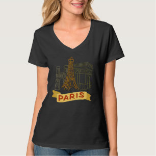 T-shirt Paris City France cadeau souvenir pour hommes femm