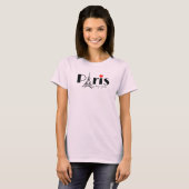 T-shirt Paris Eiffel Tower Design  (Devant entier)