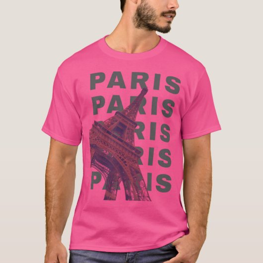 T-shirt Paris En Cool Vintage (Devant)
