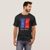 T-shirt Paris France Honeymoon Premium (Devant entier)