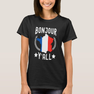 T-shirt Paris France Marseille Bonjour Souvenir Mon