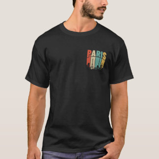 T-shirt Paris France Skyline Art