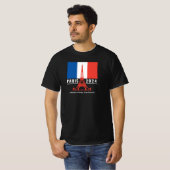 T-shirt Paris France Vacances en famille (Devant entier)