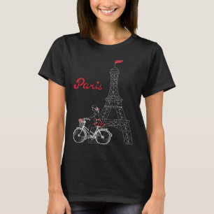 T-shirt Paris France Ville d'Amour Tour Eiffel Europe
