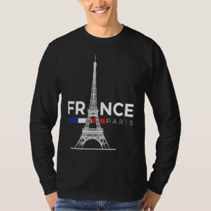 T-shirt Paris France Ville de l'Amour Tour Eiffel Europe