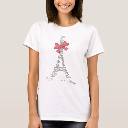 T-shirt Paris...Je t'aime (Devant)
