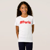 T-Shirt "#Paris" Joli Design. Commandez dès maintenant (Devant entier)