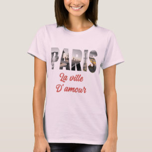 T-shirt Paris La Ville D'Amour