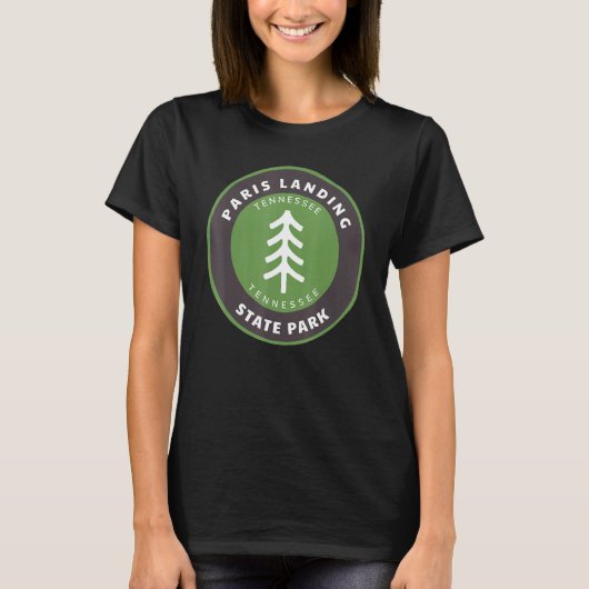 T-shirt Paris Landing State Park Tennessee Tn Forest Badge (Devant)