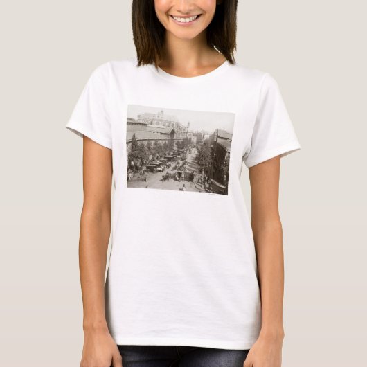 T-shirt Paris : Les Halles, C1900 (Devant)