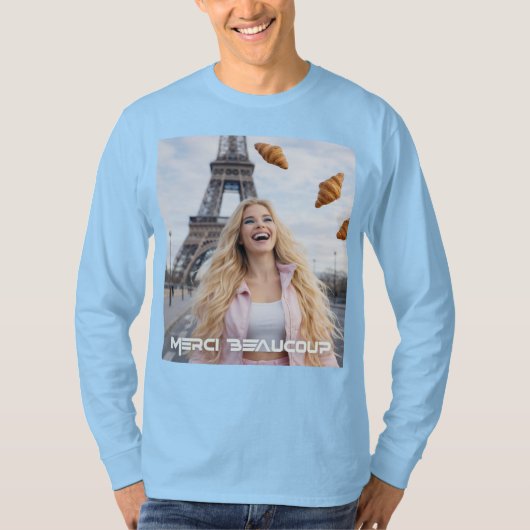 T-SHIRT PARIS - MERCI BEAUCOUP (Devant)