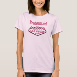 T-shirt Paris Pink Las Vegas Bridesmaid Top