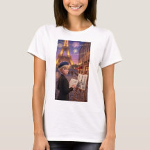 T-Shirt Paris Sketchbook Nuit de Feux d'Artifice