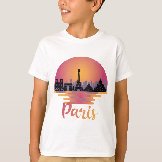 T-shirt Paris Skyline (Devant)