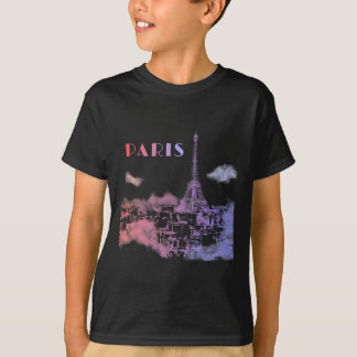T-shirt Paris Skyline City Travel Eifel Tower France