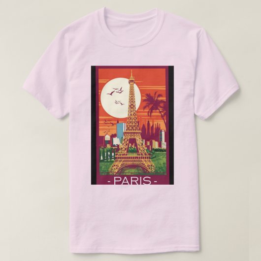 T-shirt Paris Sunset (Design devant)