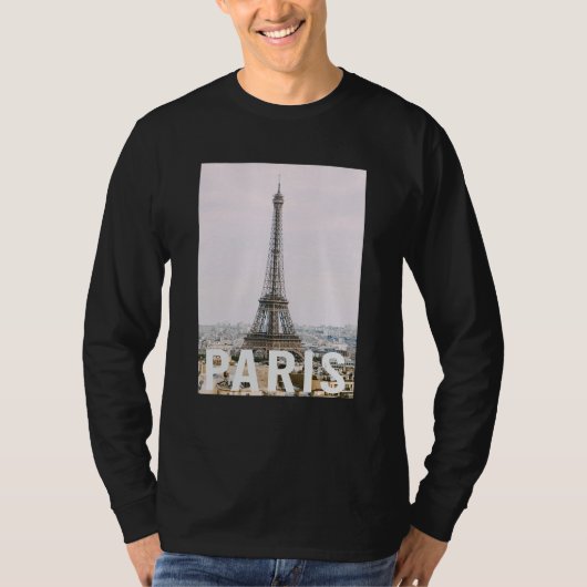 T-shirt Paris Tour Eiffel Conception Esthétique Classiq (Devant)