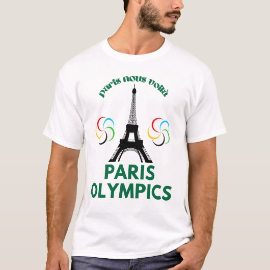 T-shirt Paris voici les Jeux Olympiques 2024 (Devant)