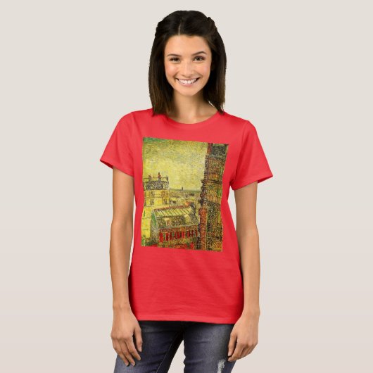 T-shirt Paris Vue depuis la chambre de Vincent par Vincent (Devant entier)