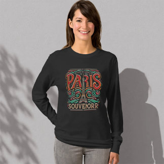 T-shirt Parisien Bloom Love Symphony Basic Long Sleeve