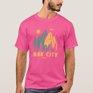 T-shirt Park City Mountains Utah Randonnée plein air Vinta