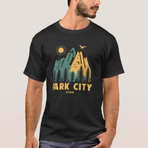 T-shirt Park City Mountains Utah Randonnée plein air Vinta