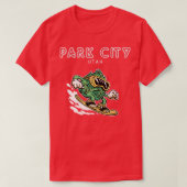 T-shirt Park City North Utah Funny Snowboard Beer Hops (Design devant)
