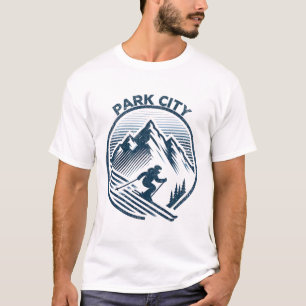 T-shirt Park City Ski Resort Winter Skiing Utah