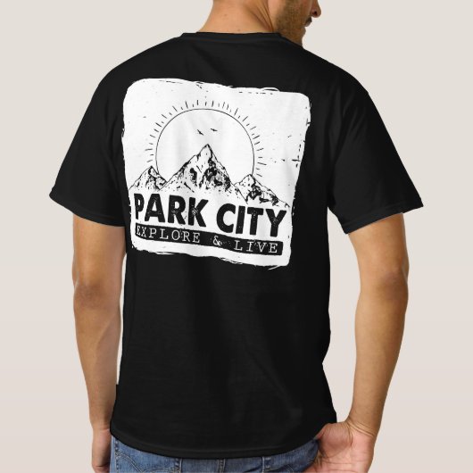 T-shirt Park City Utah Explorez Et Vivez Des Randonnées En (Dos)