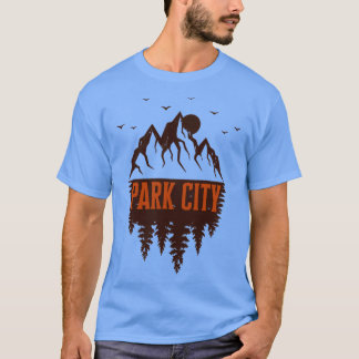 T-shirt park city utah mountain retro