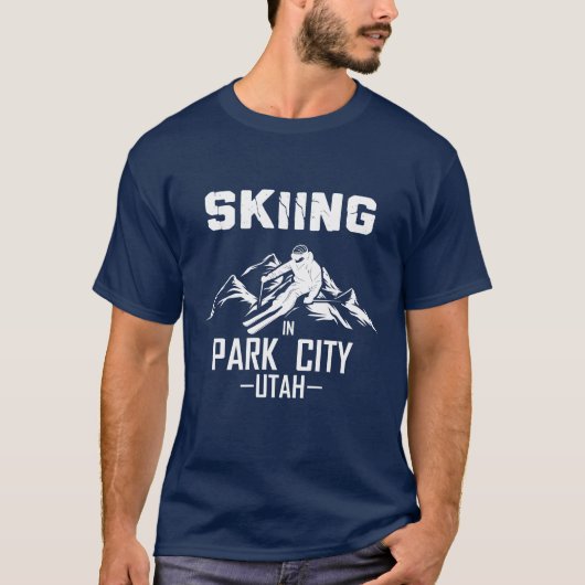 T-shirt Park City Utah ski (Devant)