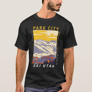 T-shirt Park City Utah Winter Area Vintage