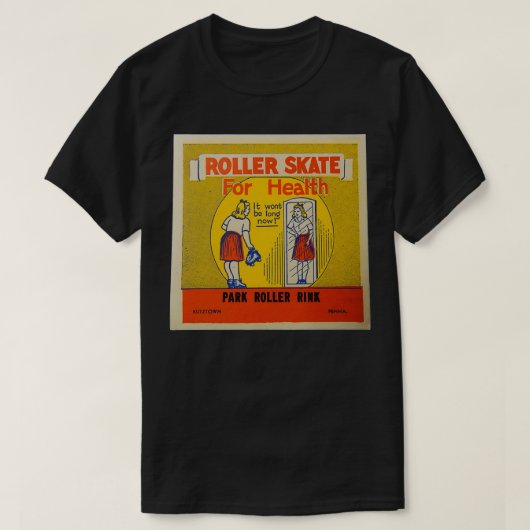 T-shirt Park Roller Rink Kutztown Pennsylvania Patinage (Design devant)