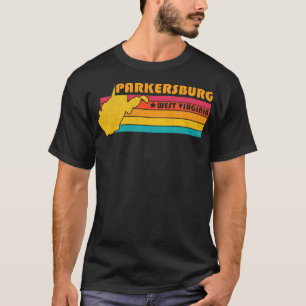 T-shirt Parkersburg West Virginia Souve Vintage dénudée