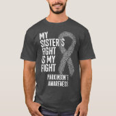 T-shirt Parkinson Maladie Mes Soeurs Lutter C'Est Mon Comb (Devant)