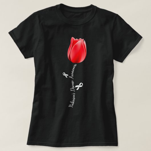T-shirt Parkinson Maladie Tulipe Avril Mois T Sh (Design devant)