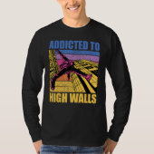 T-shirt Parkour additcted to high walls funny saying (Devant)