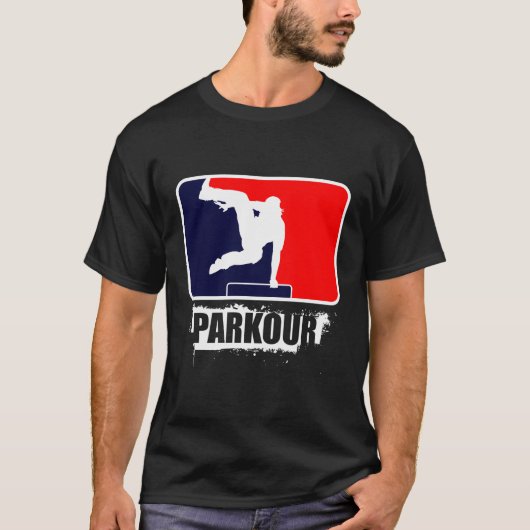 T-shirt Parkour américain cool (Devant)